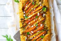Roasted Carrot and Herb Feta Galette Recipe