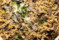 Creamy Mushroom Vegetarian Stroganoff Recipe