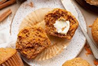 Moist Carrot Cake Muffins with Cream Cheese Frosting