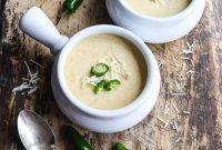 Creamy Jalapeño Popper Soup with Bacon and Cheddar