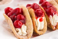 Cherry Cheesecake Tacos Recipe: Sweet Cherry Filling & Creamy Cheesecake Foldovers