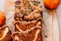Pumpkin Cream Cheese Streusel Quick Bread Recipe