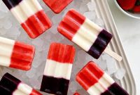 Patriotic Red, White & Blue Fruit Popsicle Recipe