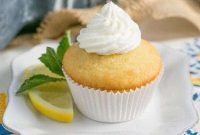 Limoncello Cupcakes with Tangy Limoncello Buttercream