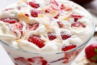 Strawberry Coconut Cheesecake Salad Recipe with Creamy Dressing
