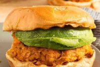 Sweet Potato and Chickpea Burgers with Herbed Yogurt Sauce