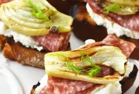 Roasted Fennel, Salami & Ricotta Crostini Recipe