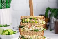 Tuna and Cucumber Sandwich with No Mayo Dressing