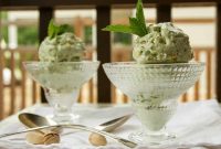 Pistachio Mint Frozen Yogurt Recipe — Creamy Homemade Treat