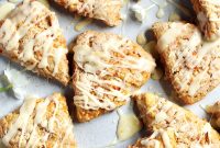 Carrot Cake Scones Recipe with Cream Cheese Glaze