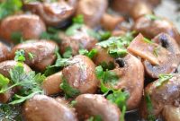 Sautéed Mushrooms in Red Wine and Garlic Sauce