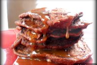 Snickers-Inspired Pancakes with Caramel & Peanut Topping