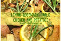 Lemon Rosemary Garlic Chicken with Crispy Roasted Potatoes