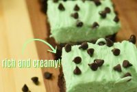 Grasshopper Mint Brownie Bars Recipe — Chocolate Mint Dessert