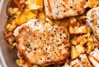 Pan-Seared Pork Chops with Quick Homemade Applesauce