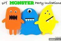 Handmade Monster Party Invitations Kids Will Love