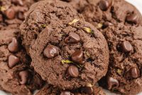 Chocolate Zucchini Cookies Recipe with Melted Chocolate Chips