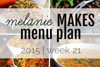 Melanie’s Weekly Meal Plan 2015 — Week 21