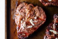 Grilled Pork Coppa Steak with Garlic Herb Marinade