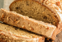 Browned Butter Banana Bread with Maple Glaze (Gluten-Free)
