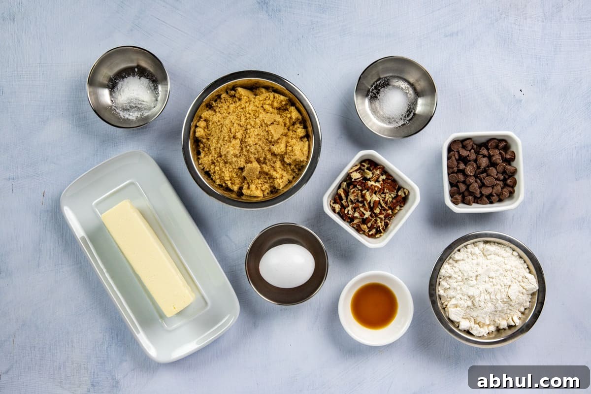 Ingredients measured out in individual containers.