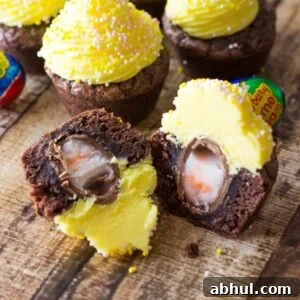 Cadbury Egg Brownie Bites-321