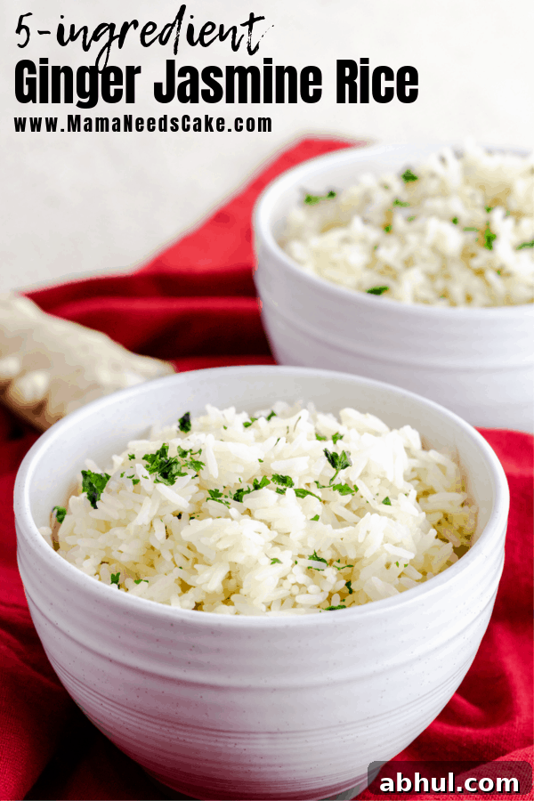 #AD  Quick and easy 5 ingredient Instant Pot Ginger Jasmine Rice using @carolinariceusa.