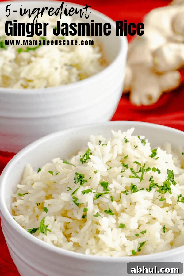 #AD  Quick and easy 5 ingredient Instant Pot Ginger Jasmine Rice using @carolinariceusa.