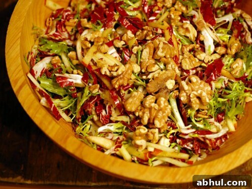 radicchio frisse salad with apples