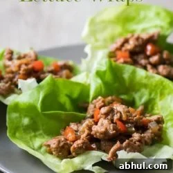 Healthy Turkey Lettuce Wraps | @EatBetterRecipes