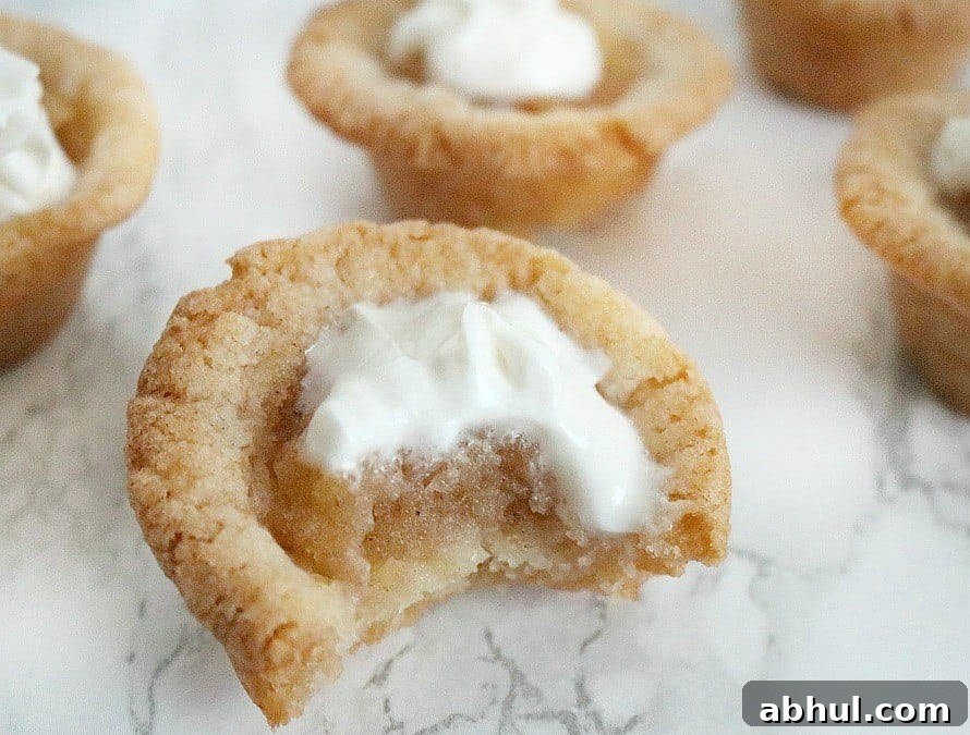 apple pie sugar cookie cups 