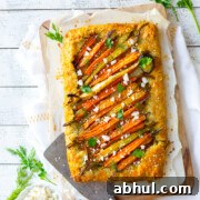 Roasted Carrot & Herby Feta Galette by Baking The Goods