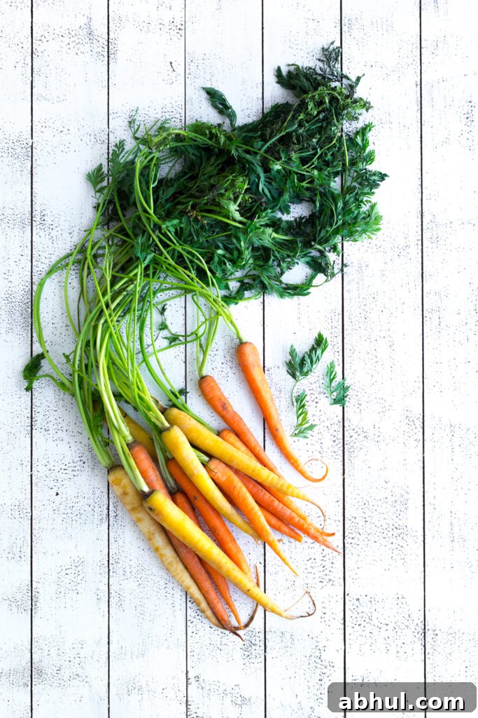 Farm stand fresh carrots 