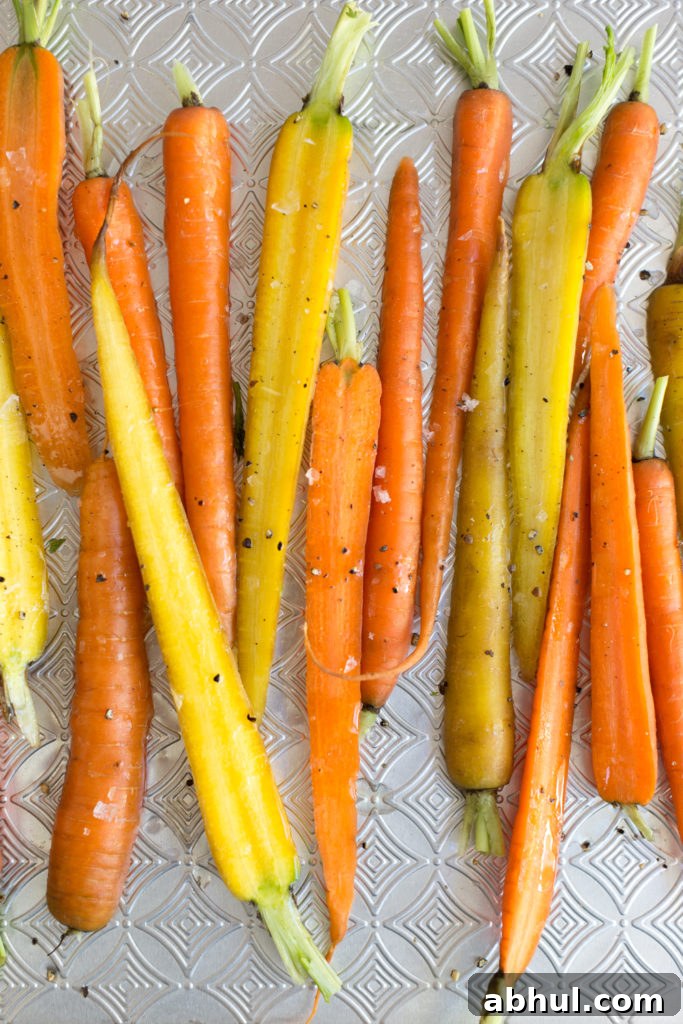 roasting carrots for galette