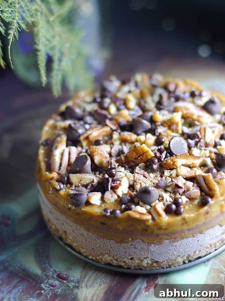 Raw Caramel Pecan Cheesecake (Free From: Gluten & Grains, Dairy, Refined Sugar)