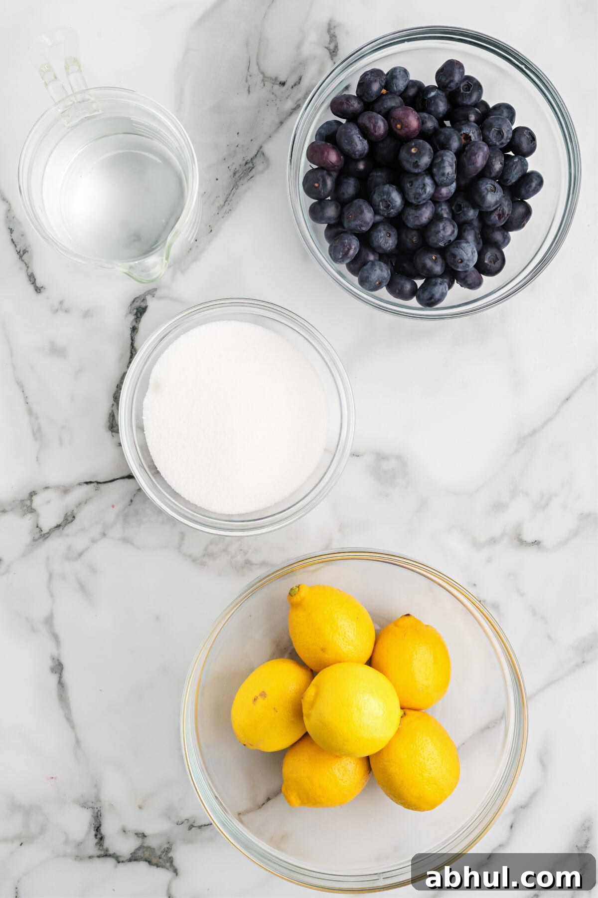 Refreshing Blueberry Lemonade Recipe with Fresh Citrus Twist 3 ingredients needed to make blueberry lemonade