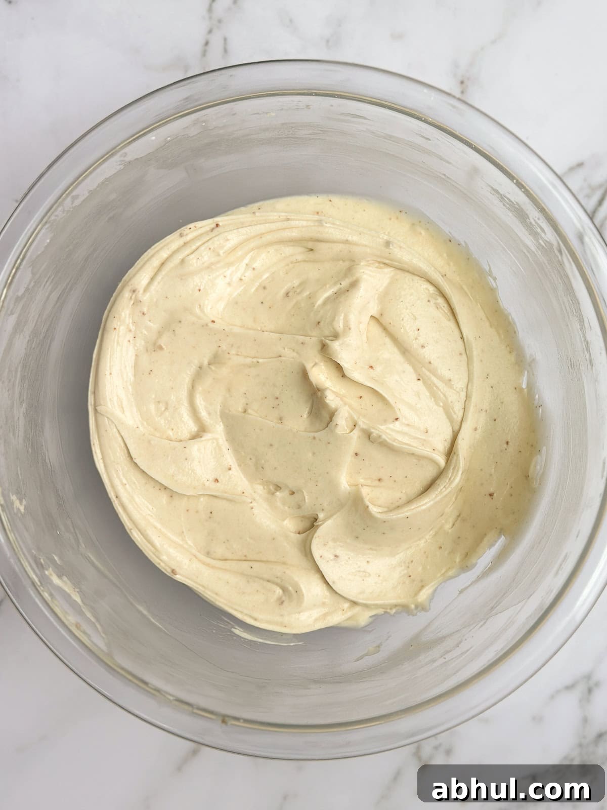 all the frosting mixed together.