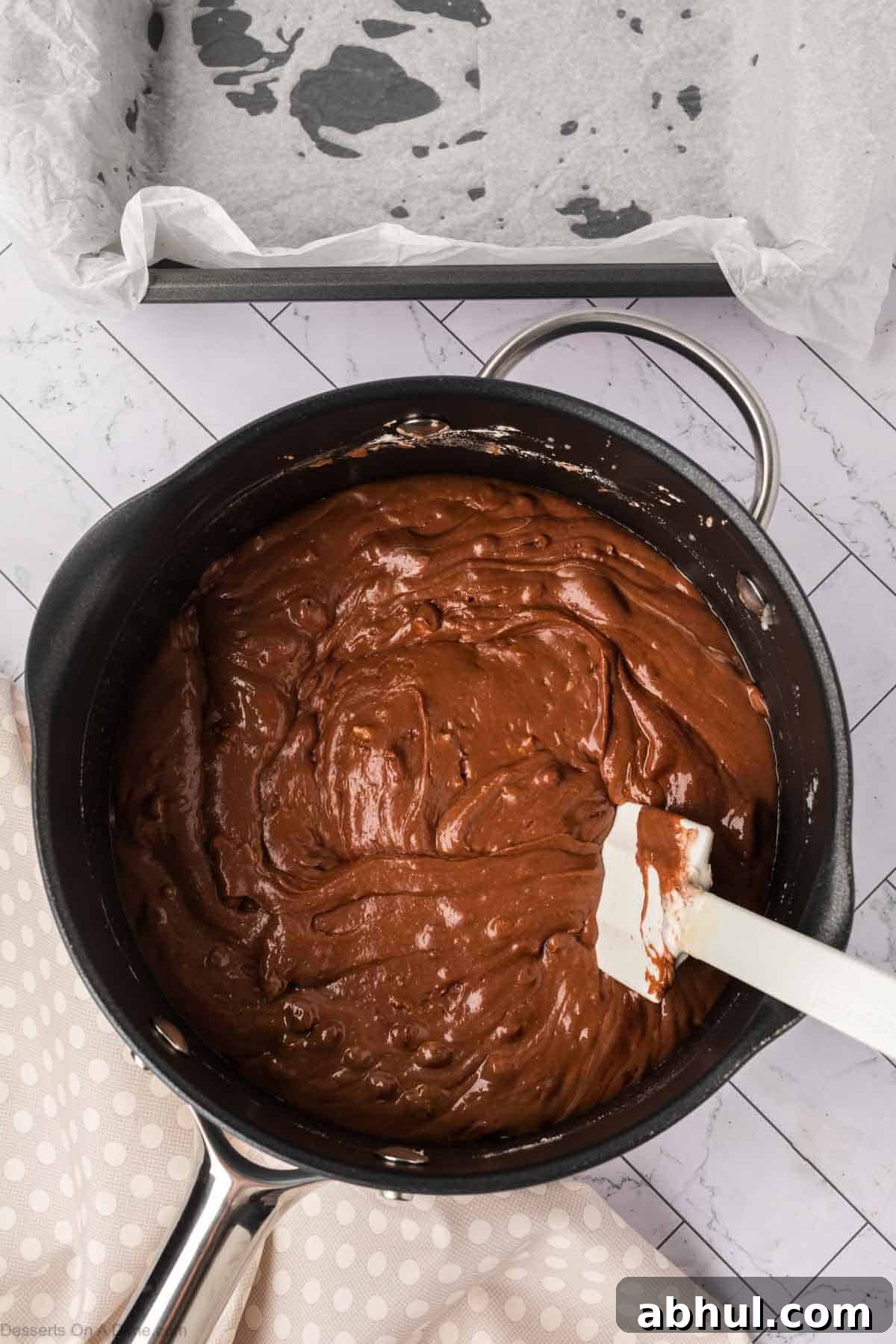 Mixture combined together until blended. 