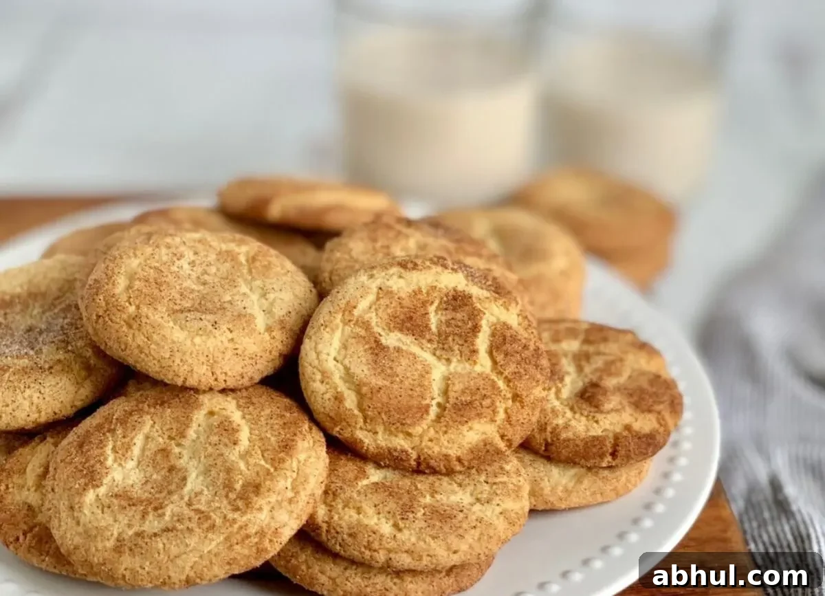 Plate of gluten free snickerdoodles.