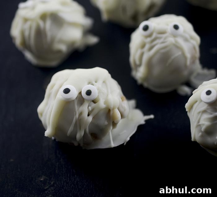 Cookie Dough Mummy Truffles