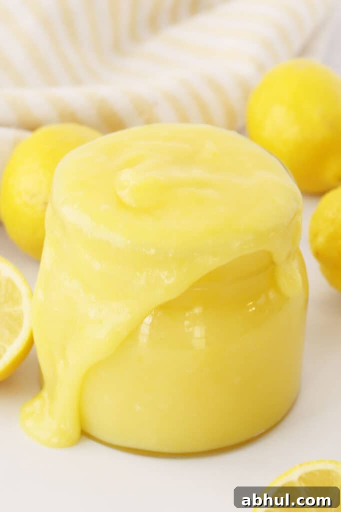 This lemon curd with egg yolks is a great cake filling or the perfect spread for crepes, waffles, pancakes, and more.