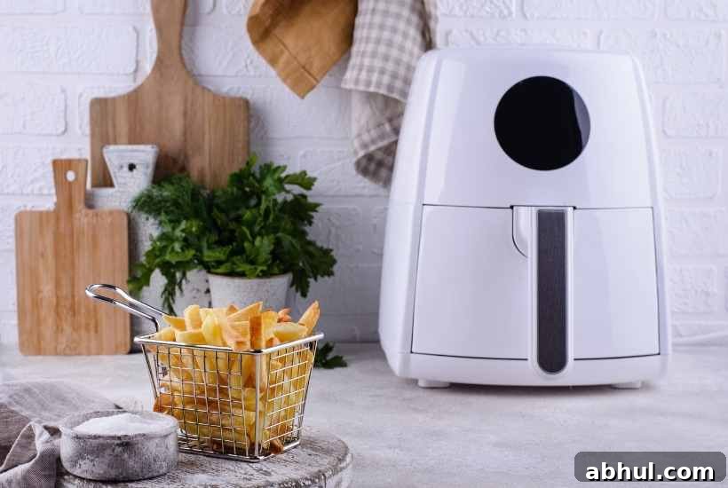Choosing the Perfect Air Fryer: A Buyer's Guide for Your Kitchen 4 white air fryer sitting next to a basket of fries