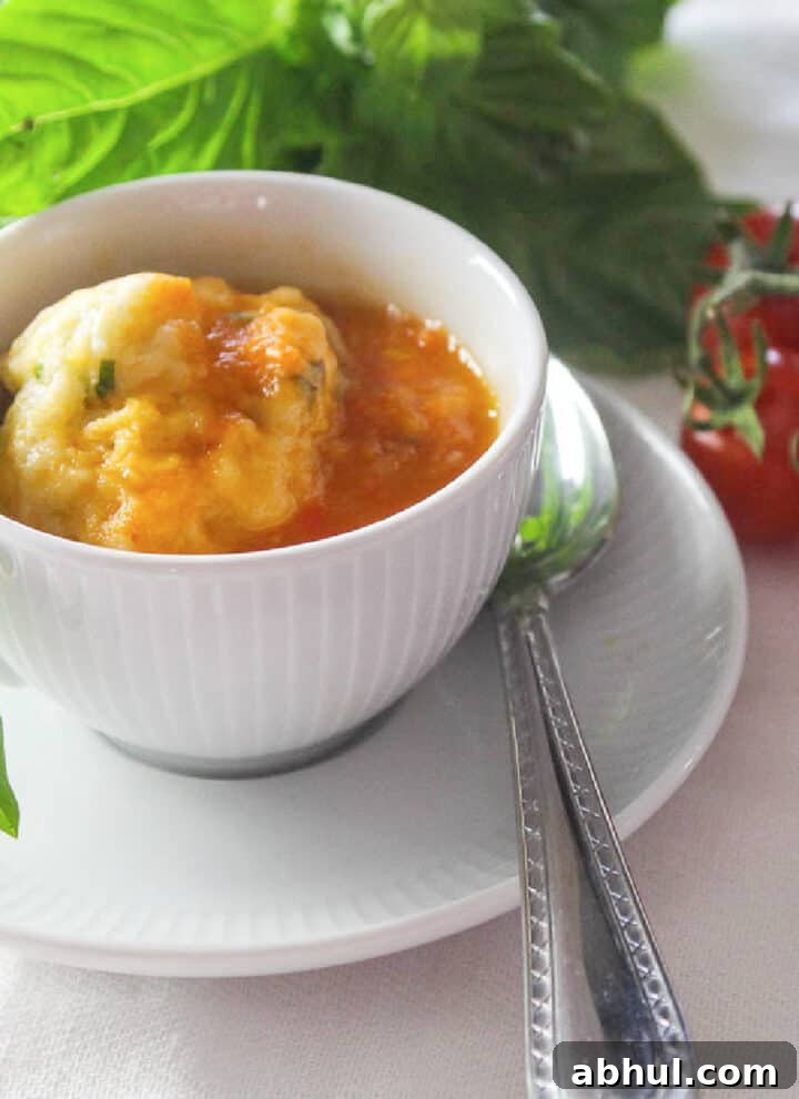 Tomato soup with basil