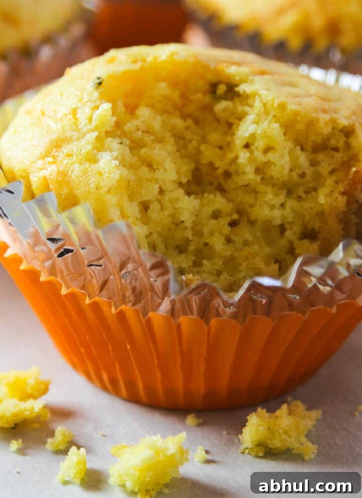 Cheddar jalapeño cornbread muffin