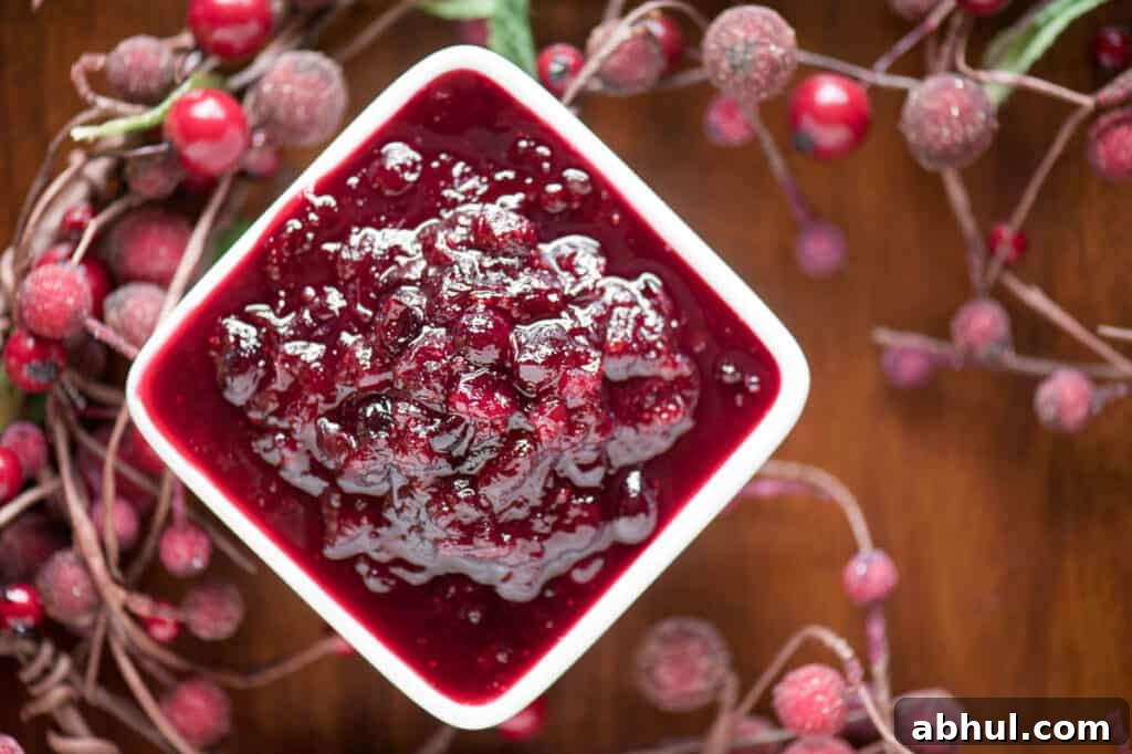 cranberry orange sauce in dish