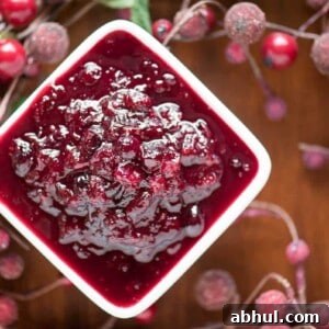 cranberry orange sauce in dish