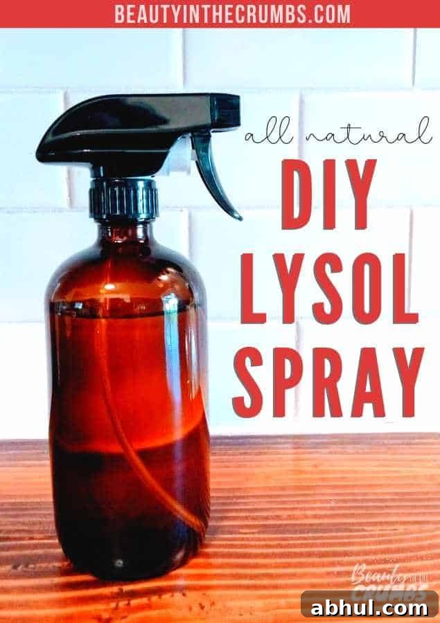 homemade disinfecting spray