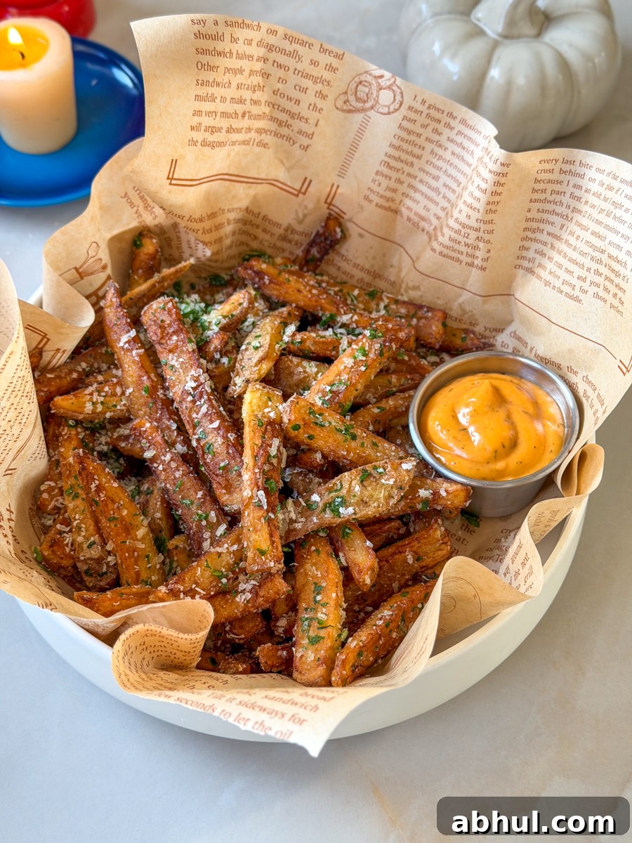 garlic parmesan french fries