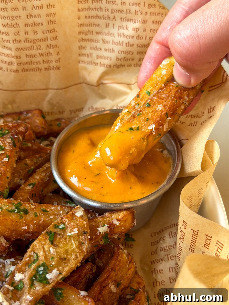 garlic parmesan french fries