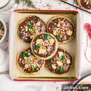 Christmas crack cookies on a serving plate.